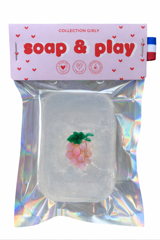 Savon Girly - Pince à cheveux Raisin