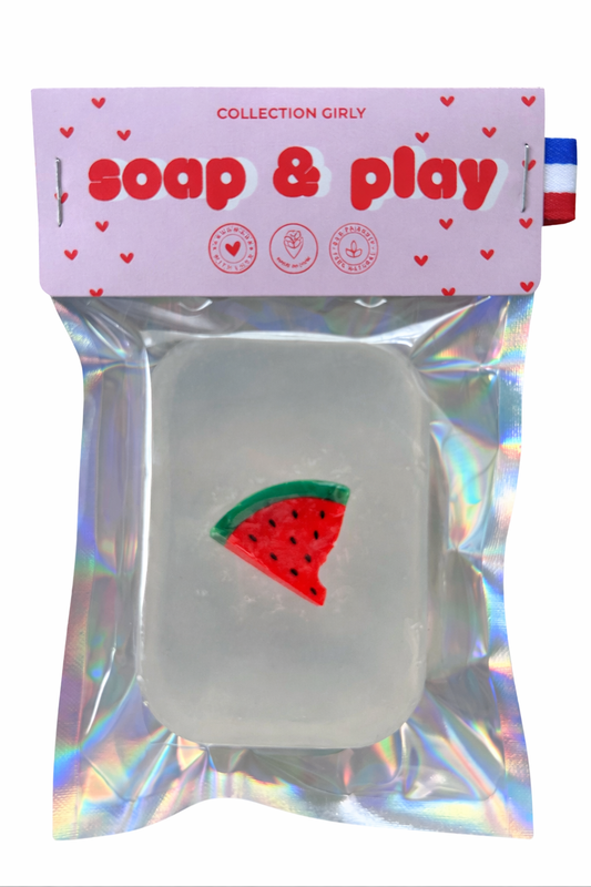 Savon Girly - Pince à cheveux Pastèque