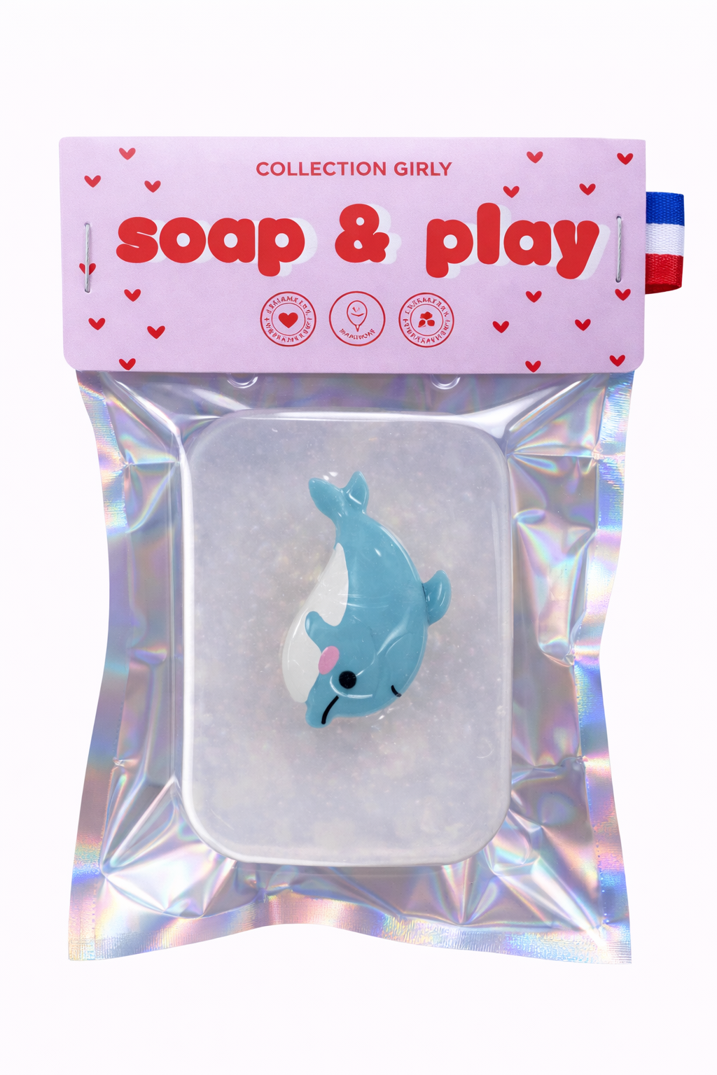 Savon Girly - Pince à cheveux Dauphin