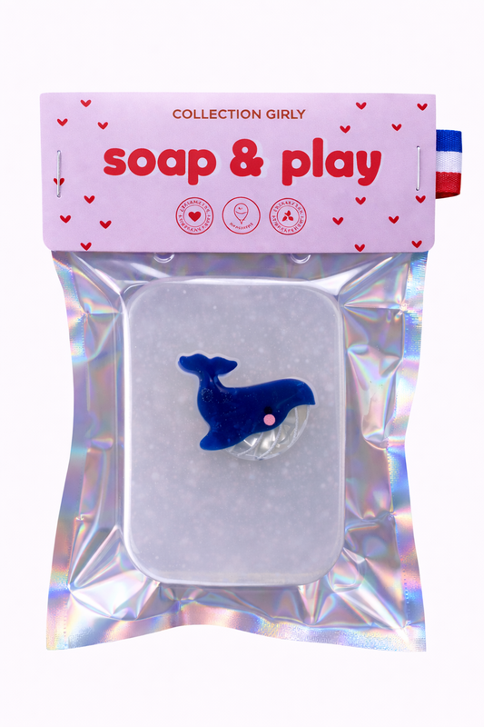 Savon girly - Pince à cheveux Baleine