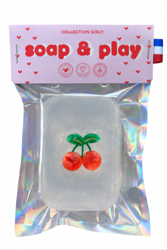 Savon Girly - Pince à cheveux Cerise