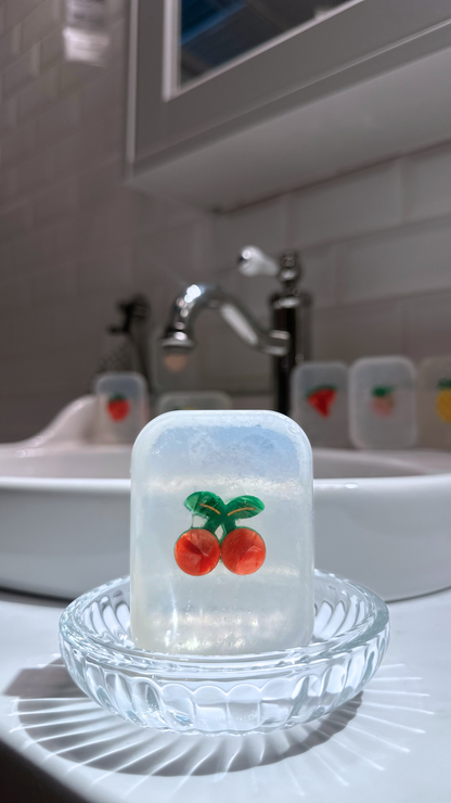 Savon Girly - Pince à cheveux Cerise