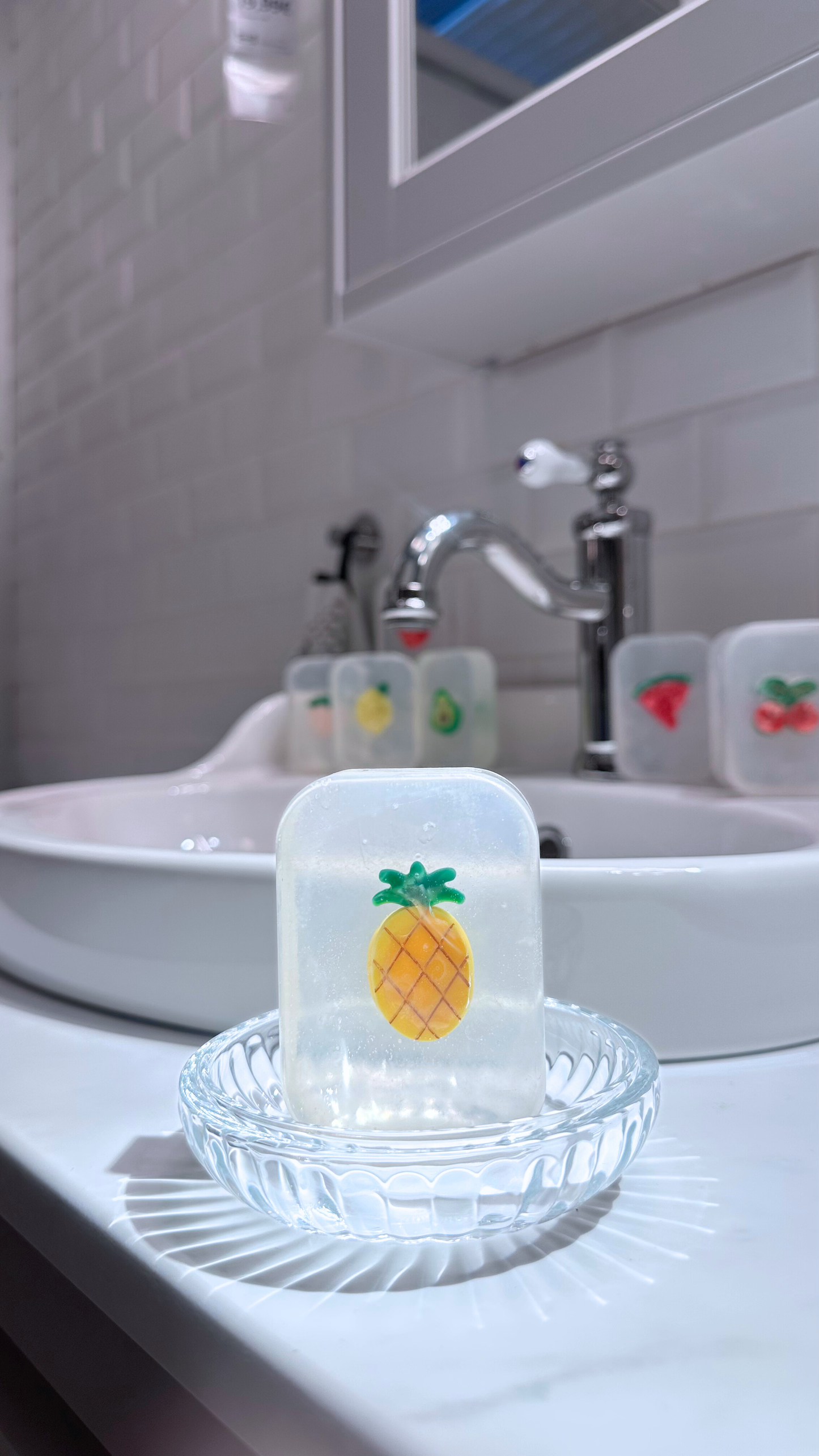 Savon Girly - Pince à cheveux Ananas