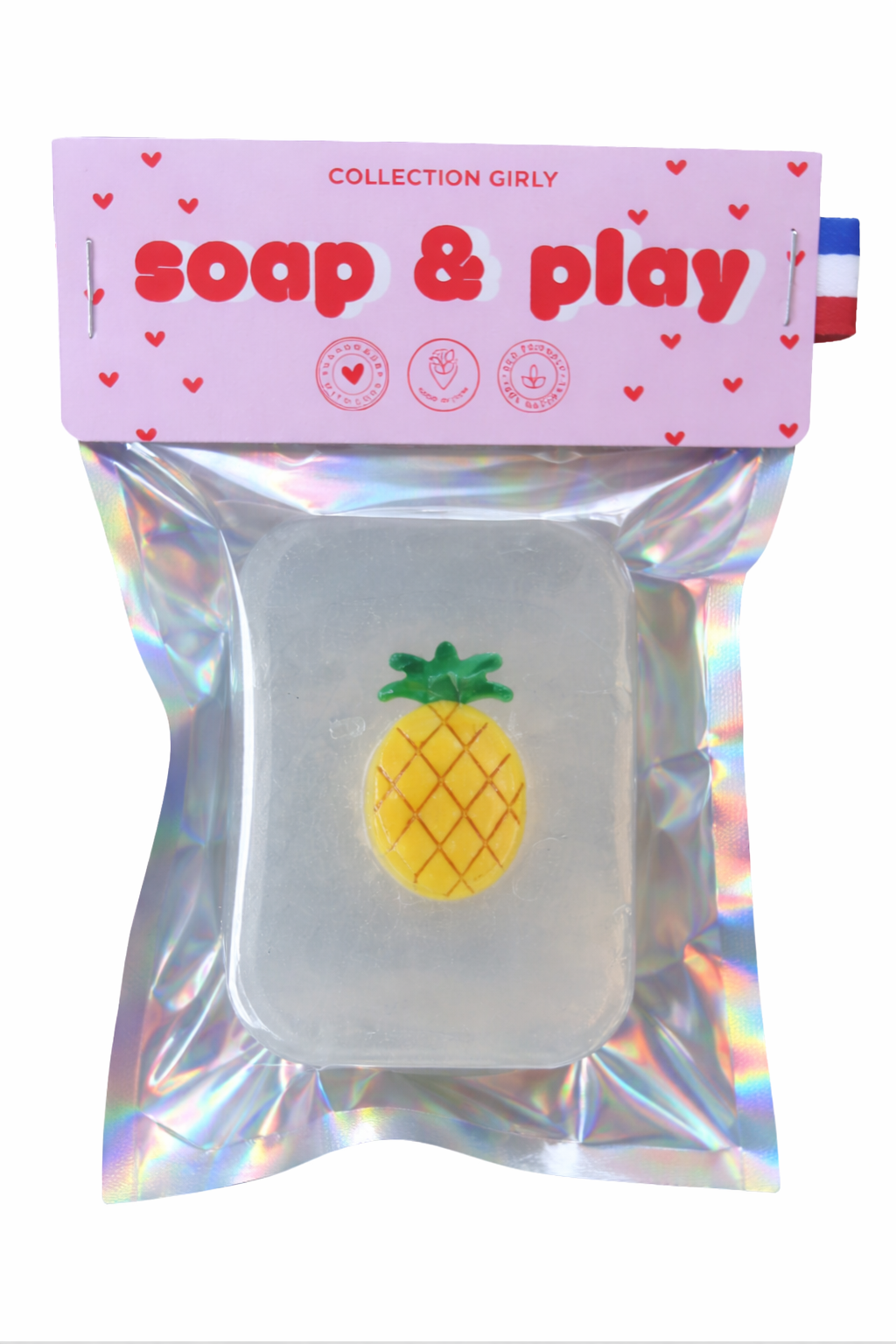Savon Girly - Pince à cheveux Ananas