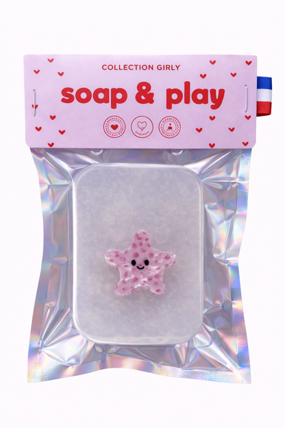 Savon Girly - Pince à cheveux Etoile de mer