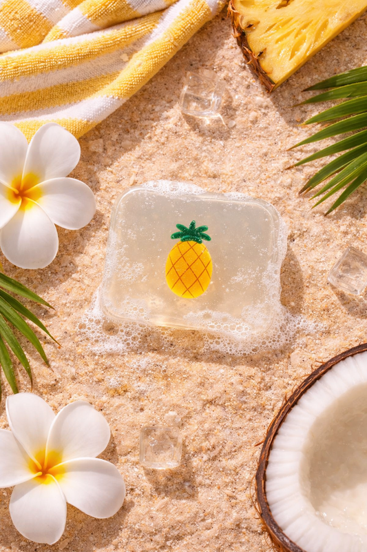 Savon Girly - Pince à cheveux Ananas