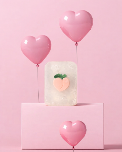 Savon Girly - Pince à cheveux Pêche