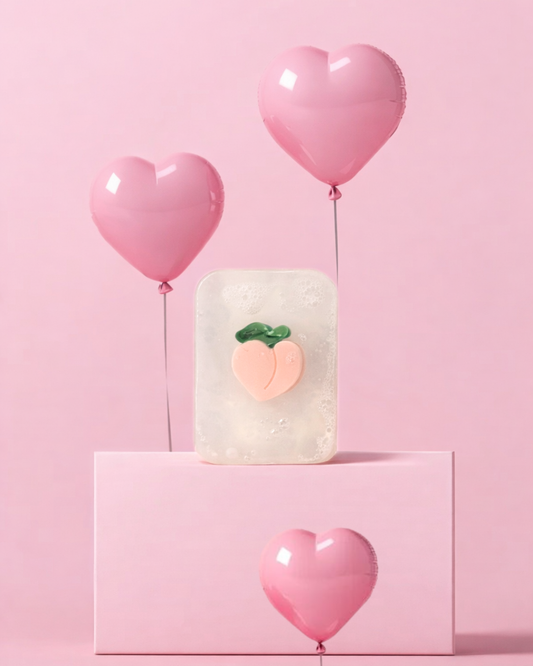 Savon Girly - Pince à cheveux Pêche