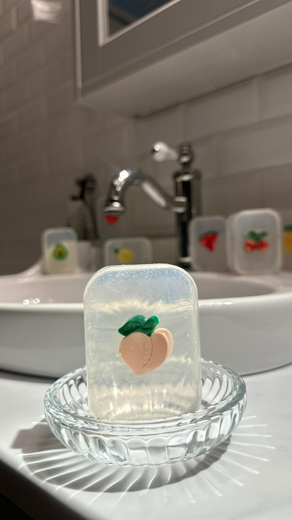 Savon Girly - Pince à cheveux Pêche